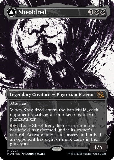 Sheoldred // The True Scriptures (Showcase Planar Booster Fun) [March of the Machine] | Good Games North