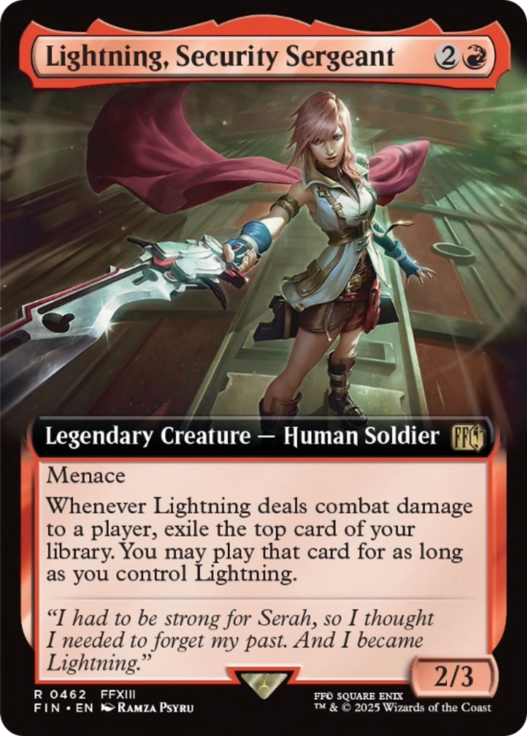 Lightning, Security Sergeant (Extended Art) [FINAL FANTASY] | Good Games North