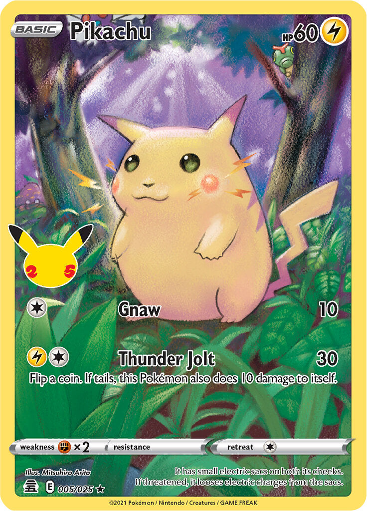Pikachu (005/025) [Celebrations: 25th Anniversary] | Good Games North