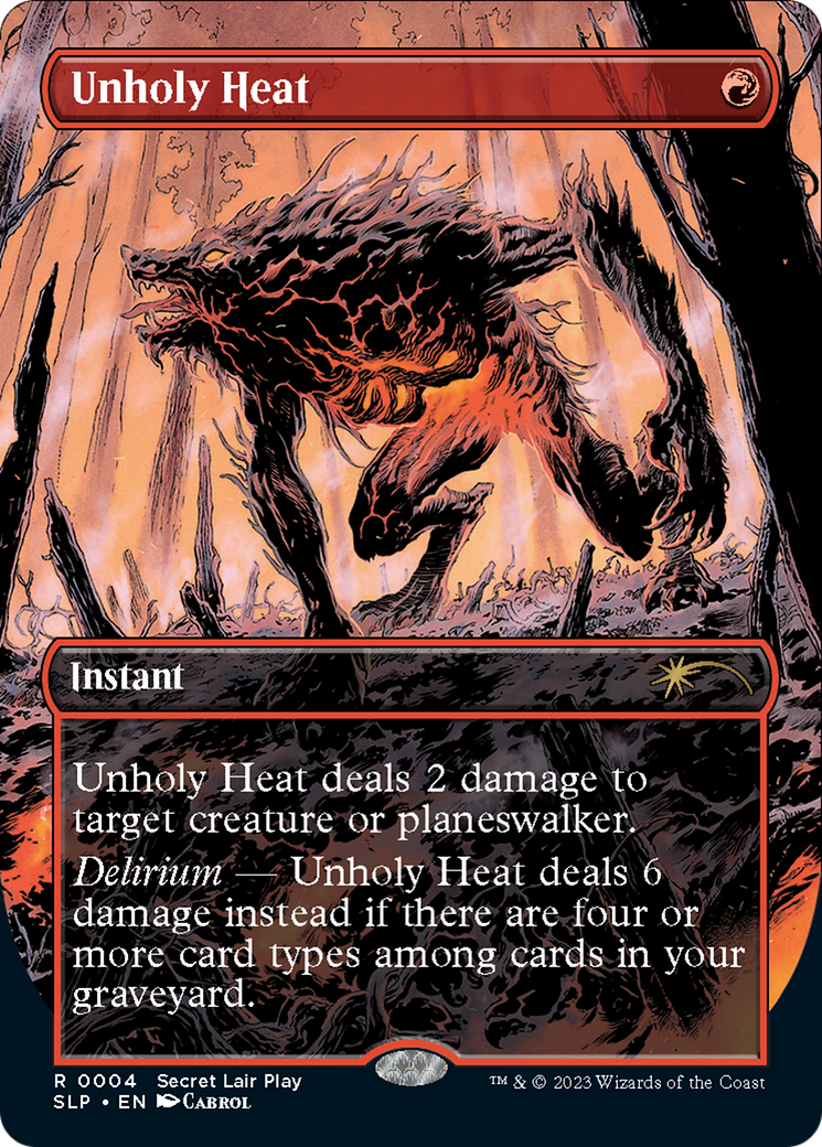 Unholy Heat (Borderless) [Secret Lair Showdown] | Good Games North
