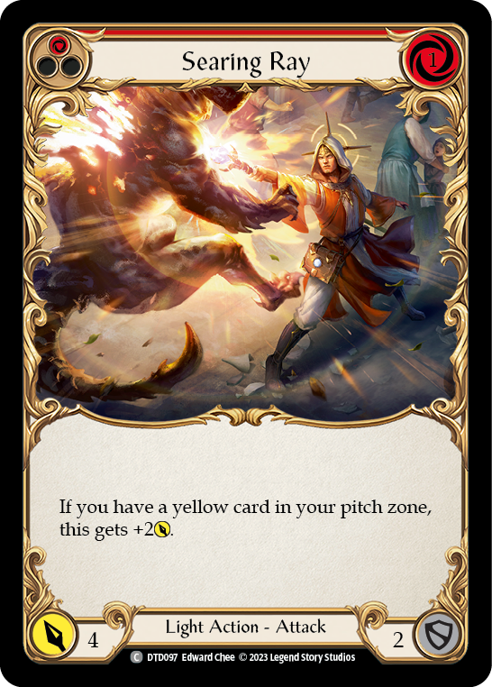 Searing Ray (Red) [DTD097] (Dusk Till Dawn)  Rainbow Foil | Good Games North