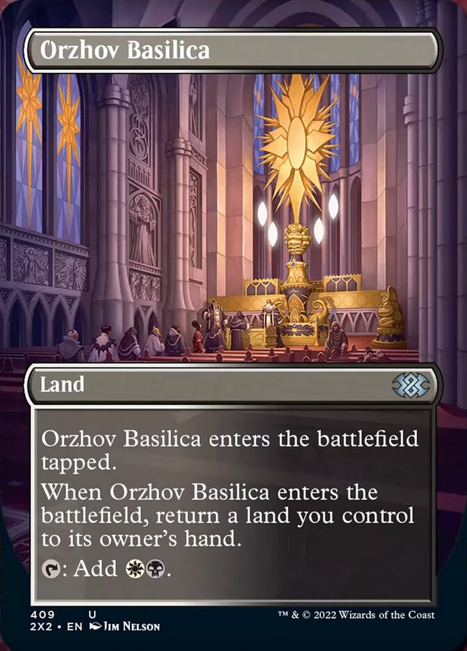 Orzhov Basilica (Borderless Alternate Art) [Double Masters 2022] | Good Games North