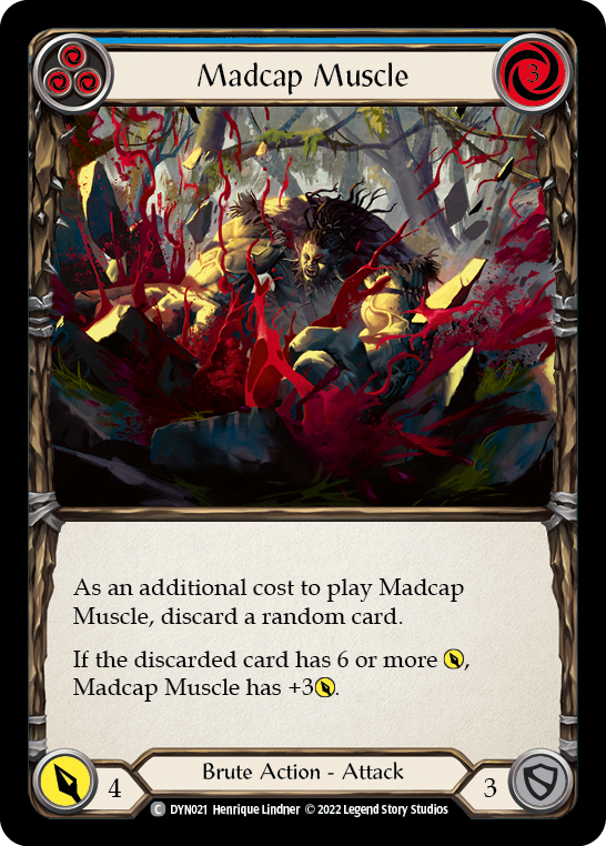 Madcap Muscle (Blue) [DYN021] (Dynasty)  Rainbow Foil | Good Games North