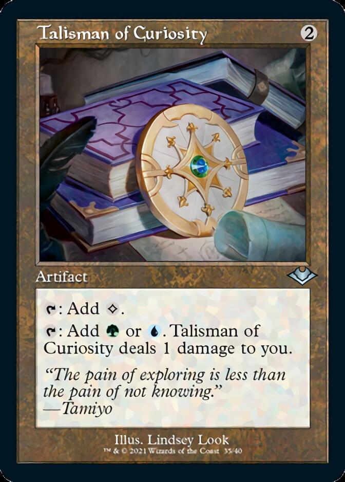 Talisman of Curiosity (Retro Foil Etched) [Modern Horizons] | Good Games North