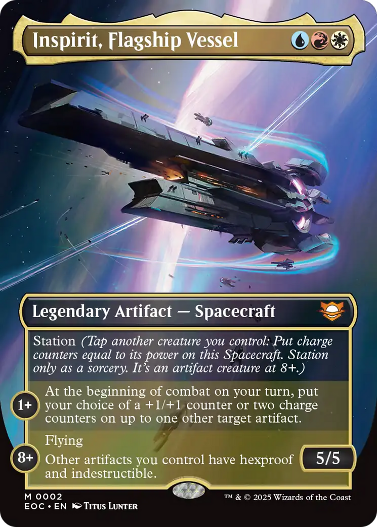 Inspirit, Flagship Vessel (Borderless) [Edge of Eternities Commander] | Good Games North