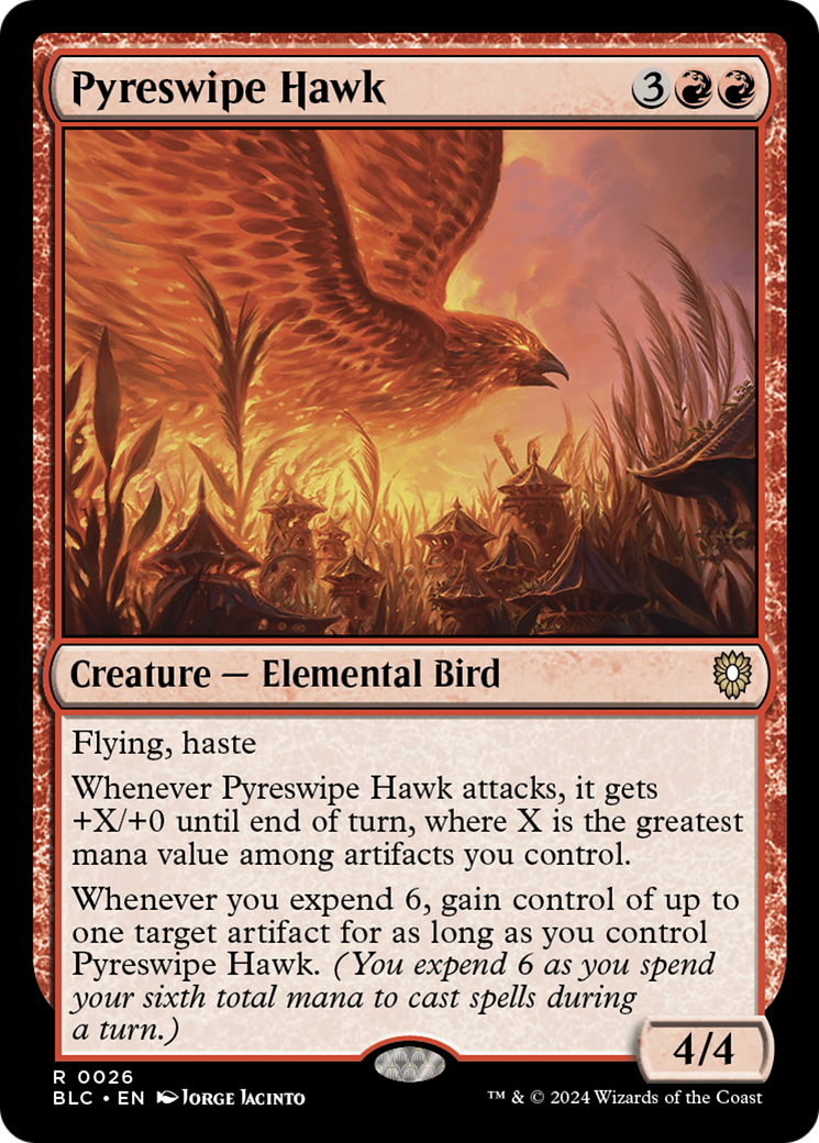 Pyreswipe Hawk [Bloomburrow Commander] | Good Games North