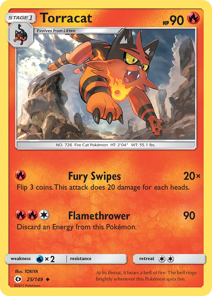 Torracat (25/149) [Sun & Moon: Base Set] | Good Games North
