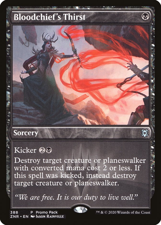 Bloodchief's Thirst (Promo Pack) [Zendikar Rising Promos] | Good Games North