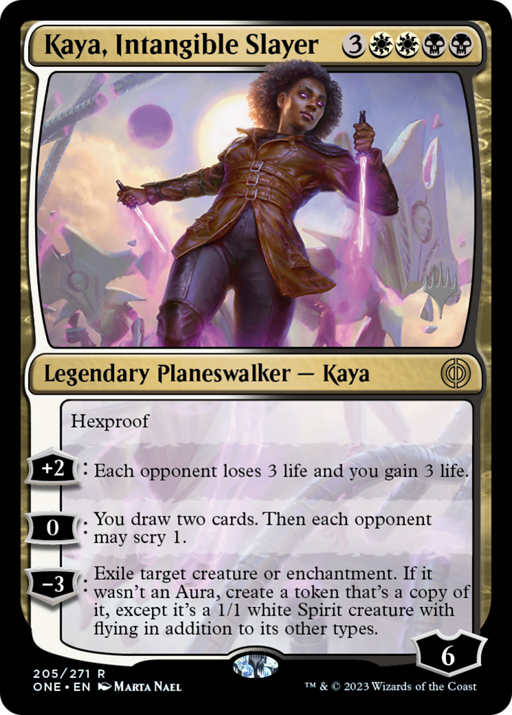 Kaya, Intangible Slayer (Promo Pack) [Phyrexia: All Will Be One Promos] | Good Games North