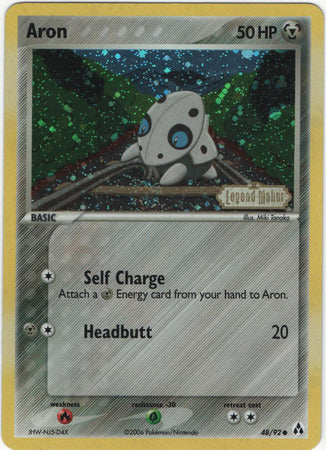 Aron (48/92) (Stamped) [EX: Legend Maker] | Good Games North