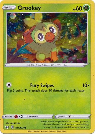 Grookey (010/202) (Cosmos Holo) [Sword & Shield: Base Set] | Good Games North