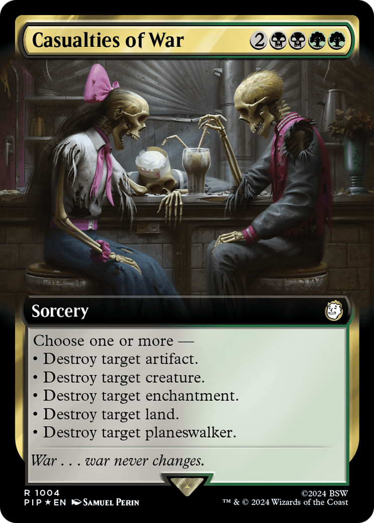 Casualties of War (Extended Art) (Surge Foil) [Fallout] | Good Games North