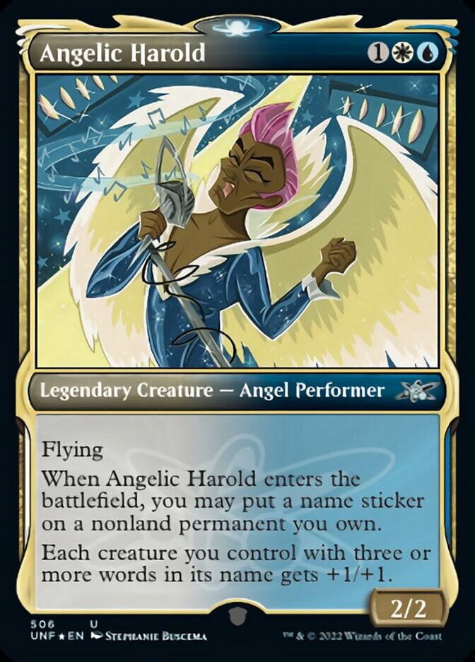 Angelic Harold (Showcase) (Galaxy Foil) [Unfinity] | Good Games North
