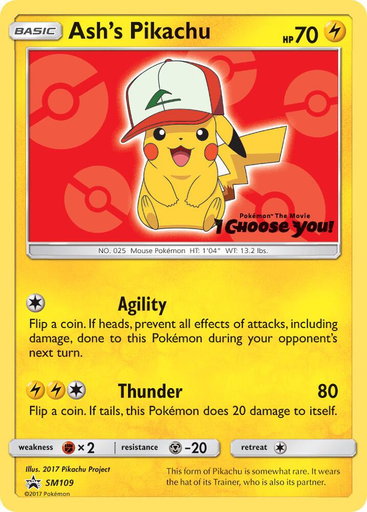 Ash's Pikachu SM109 (SM Promos)  | Good Games North
