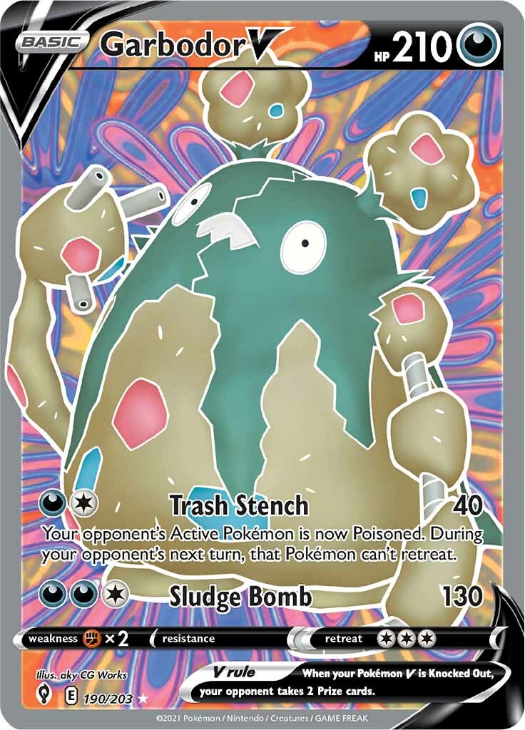 Garbodor V (190/203) [Sword & Shield: Evolving Skies] | Good Games North