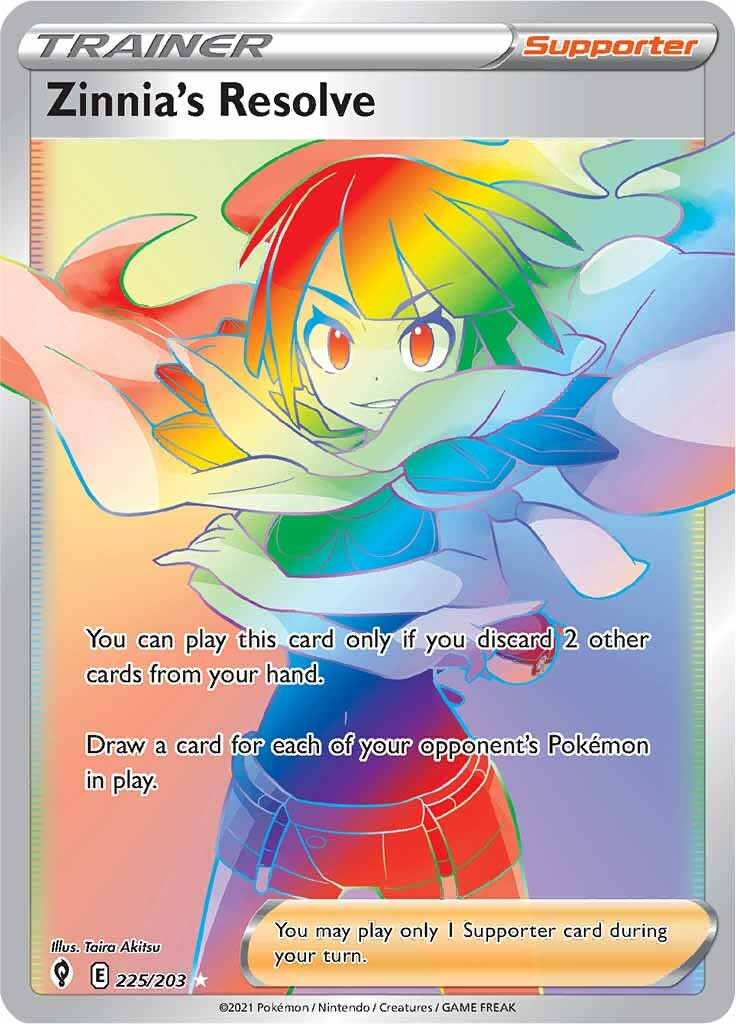Zinnia's Resolve (225/203) [Sword & Shield: Evolving Skies] | Good Games North