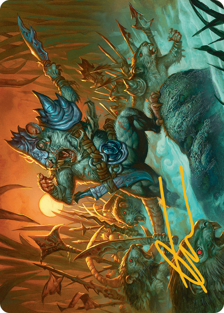 Persistent Marshstalker Art Card (Gold-Stamped Signature) [Bloomburrow Art Series] | Good Games North