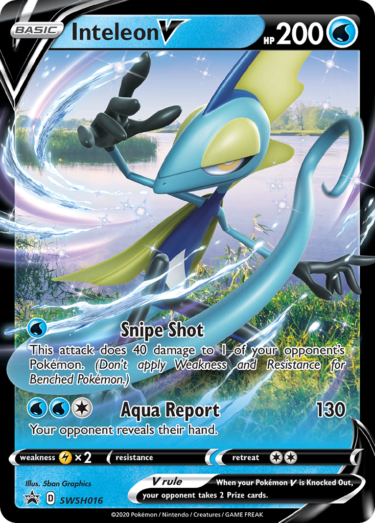 Inteleon V (SWSH016) (Jumbo Card) [Sword & Shield: Black Star Promos] | Good Games North