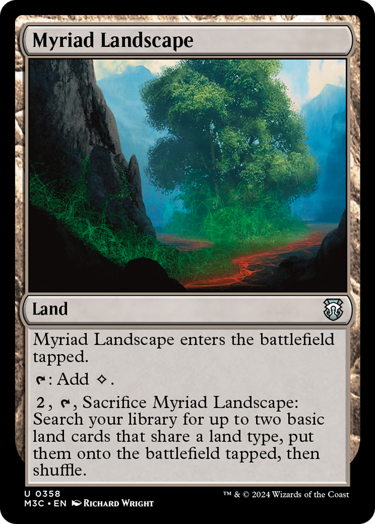 Myriad Landscape (Ripple Foil) [Modern Horizons 3 Commander] | Good Games North