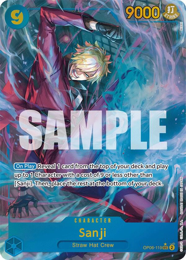 Sanji OP06-119 (Wings of the Captain)  - Alternate Art Foil | Good Games North