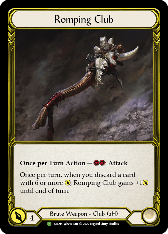 Romping Club (Golden) [FAB095] (Promo)  Cold Foil | Good Games North