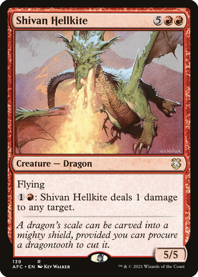 Shivan Hellkite (Commander: Adventures in the Forgotten Realms)  | Good Games North