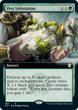 Pest Infestation Extended Art (Commander 2021)  | Good Games North