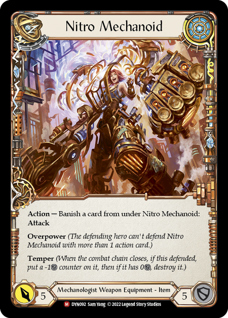 Construct Nitro Mechanoid // Nitro Mechanoid [DYN092] (Dynasty)  Rainbow Foil | Good Games North