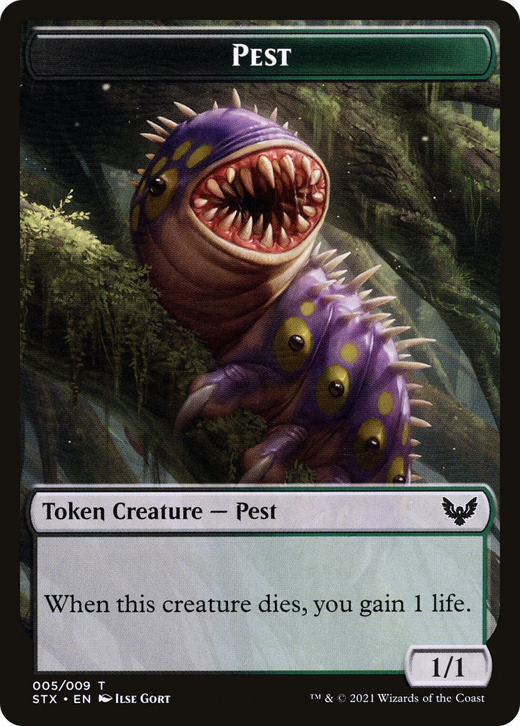 Pest // Lukka, Wayward Bonder Emblem Double-Sided Token [Secret Lair: From Cute to Brute Tokens] | Good Games North