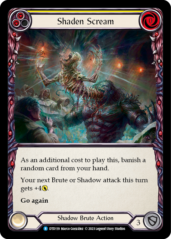 Shaden Scream (Yellow) [DTD119] (Dusk Till Dawn)  Rainbow Foil | Good Games North