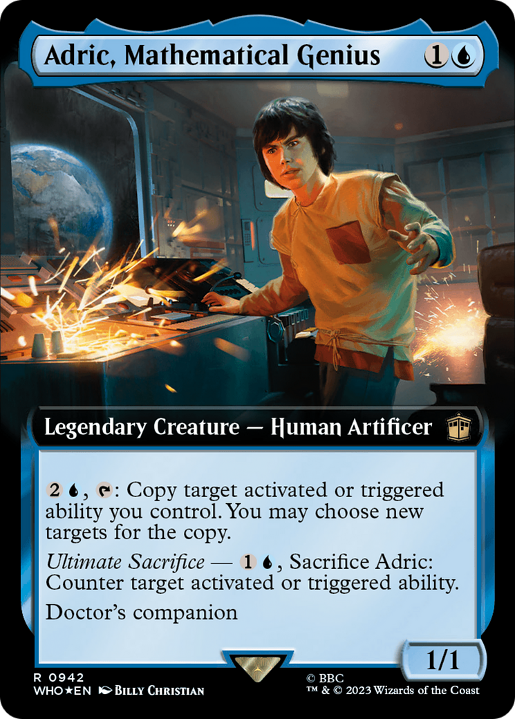 Adric, Mathematical Genius (Extended Art) (Surge Foil) [Doctor Who] | Good Games North