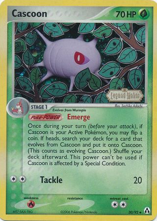 Cascoon (30/92) (Stamped) [EX: Legend Maker] | Good Games North