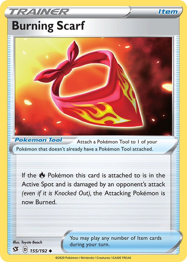 Burning Scarf (155/192) [Sword & Shield: Rebel Clash] | Good Games North