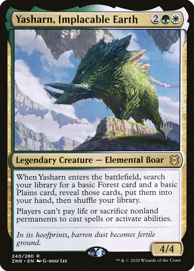 Yasharn, Implacable Earth (Promo Pack) [Zendikar Rising Promos] | Good Games North