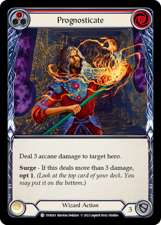 Prognosticate (Red) [DYN203] (Dynasty)  Rainbow Foil | Good Games North