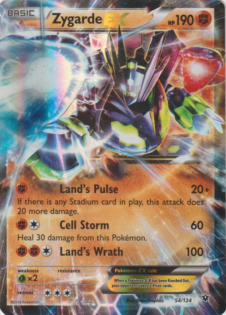 Zygarde EX (054/124) (Jumbo Card) [XY: Fates Collide] | Good Games North
