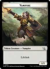 Warrior // Vampire Double-Sided Token [March of the Machine Tokens] | Good Games North