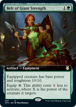 Belt of Giant Strength Extended Art 307/62 (Commander: Adventures in the Forgotten Realms)  | Good Games North