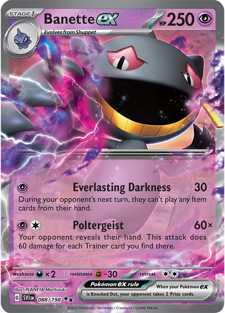 Banette ex (088/198) [Scarlet & Violet: Base Set] | Good Games North