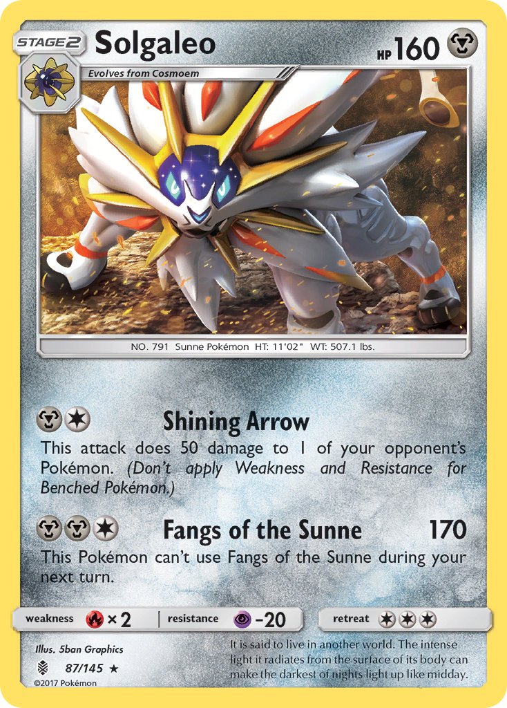 Solgaleo (87/145) (Theme Deck Exclusive) [Sun & Moon: Guardians Rising] | Good Games North