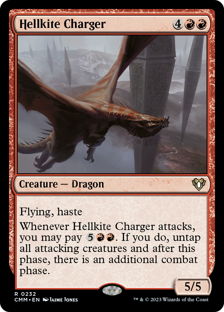 Hellkite Charger (Foil Etched) [Commander Masters] | Good Games North