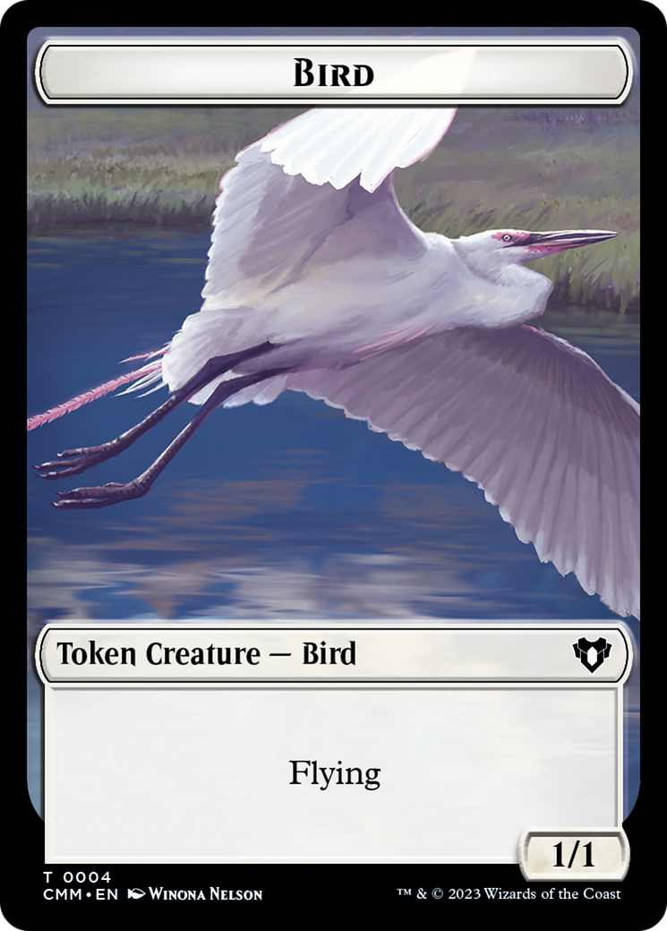 Bird Token [Commander Masters Tokens] | Good Games North