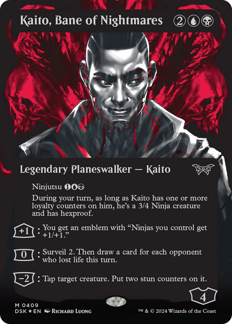 Kaito, Bane of Nightmares (Showcase) (Textured) [Duskmourn: House of Horror] | Good Games North
