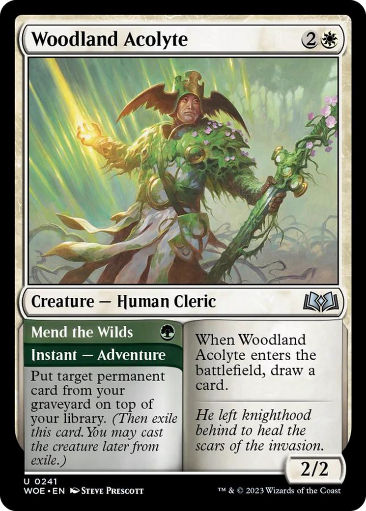 Woodland Acolyte // Mend the Wilds [Wilds of Eldraine] | Good Games North