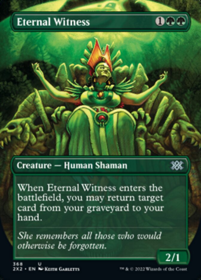 Eternal Witness (Borderless Alternate Art) [Double Masters 2022] | Good Games North