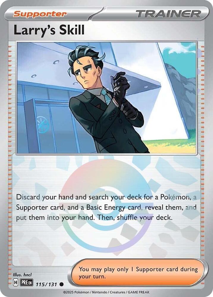 Larry's Skill (115/131) (Poke Ball Pattern) [Scarlet & Violet: Prismatic Evolutions] | Good Games North
