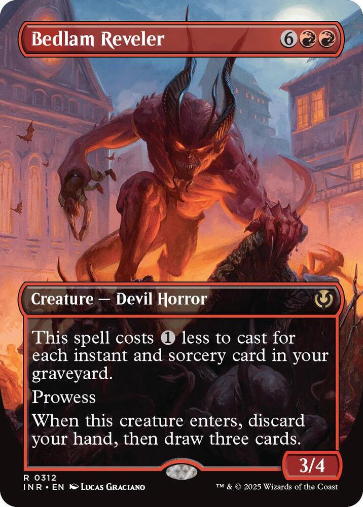 Bedlam Reveler Borderless (Innistrad Remastered)  - Foil | Good Games North