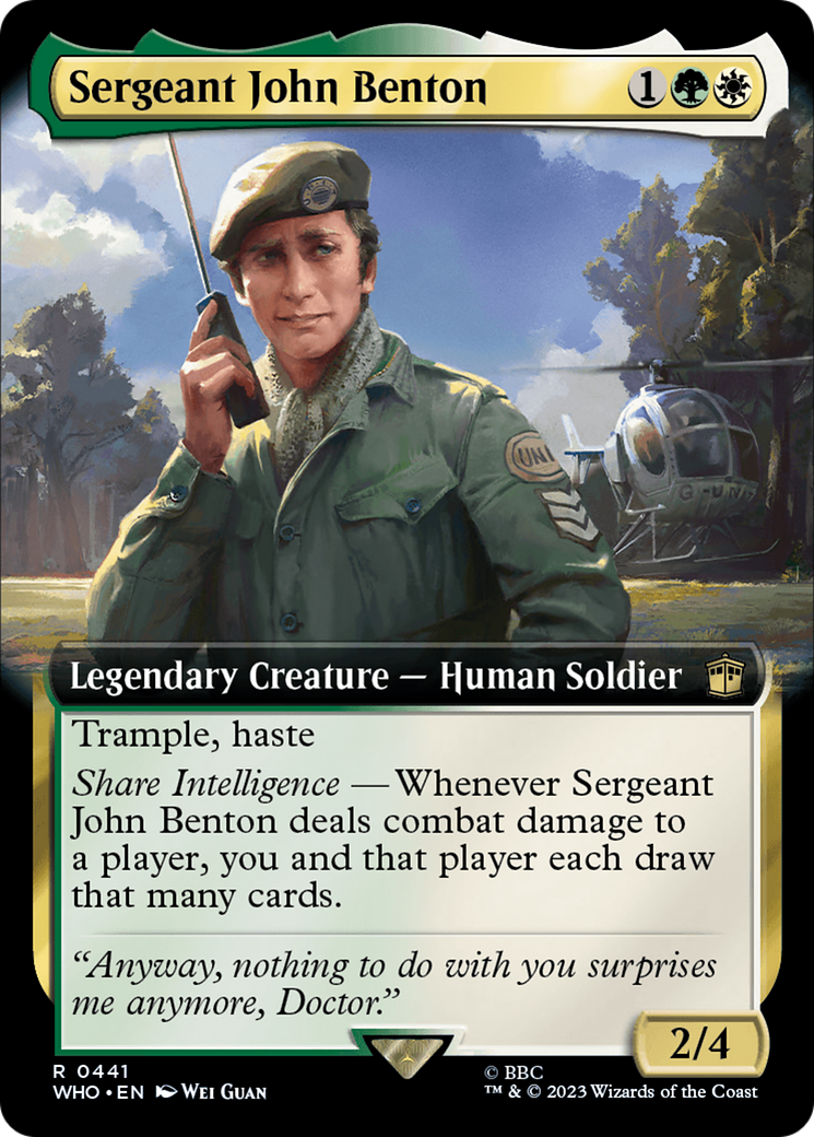 Sergeant John Benton (Extended Art) [Doctor Who] | Good Games North