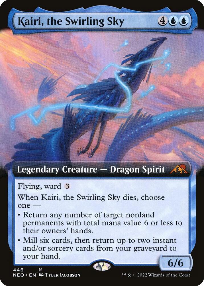 Kairi the Swirling Sky Extended Art (Kamigawa: Neon Dynasty)  - Foil | Good Games North