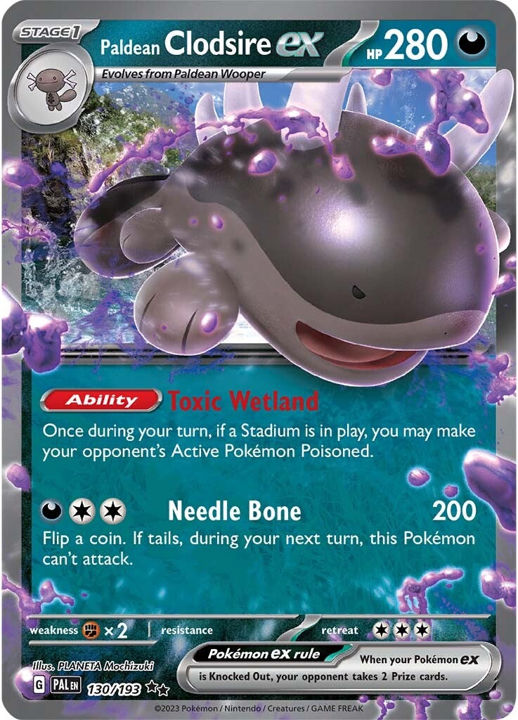Paldean Clodsire ex (130/193) [Scarlet & Violet: Paldea Evolved] | Good Games North